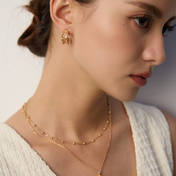 ✨ Artisan Original Sterling Silver Satellite Chain Necklace | Dainty Minimalist - Picture 9 of 12